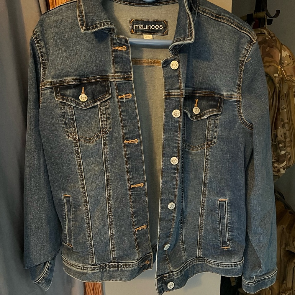Maurices Light Blue Denim Jacket